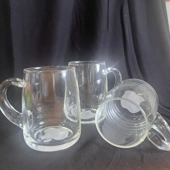 Rare Apple Logo Glass Beer Mug 16 Oz 1980 collectible computer - Picture 3 of 5